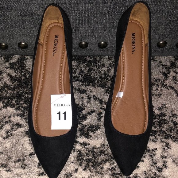 Merona NWT Drew Ballet Flats - Black - Picture 3 of 6